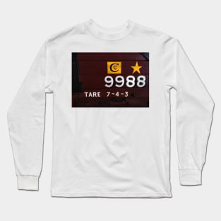 Wagon 9988. Old railway wagon. Long Sleeve T-Shirt